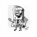 spongebob tattoo design idea