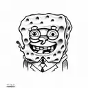 spongebob tattoo design idea
