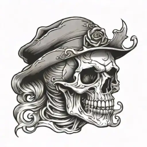 scary skeleton marlyn menroe tattoo stencil tattoo design idea