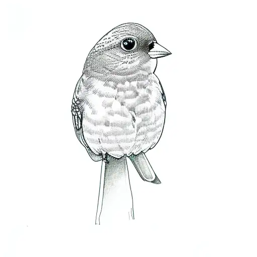 Thrush Bluebird Small Bird A Background Vintage Vector Illustration  Editable Stock Illustration - Download Image Now - iStock