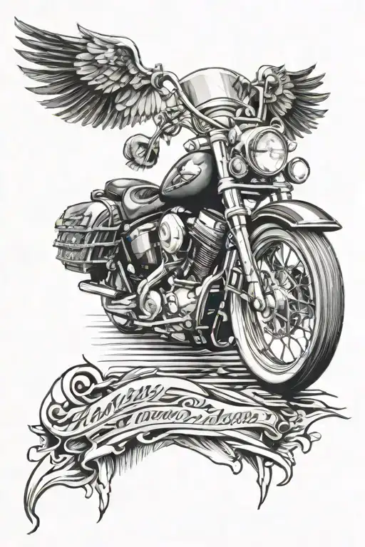Harley davidson tattoo design idea