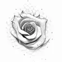 red roses with the word Leonard street 3 tattoo design idea