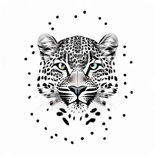 leopard print  tattoo design idea