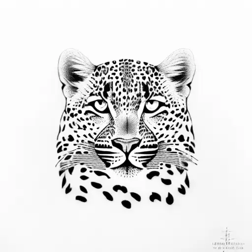 leopard print  tattoo design idea
