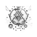 tatto to 3 friends mechanical engineers  tattoo design idea