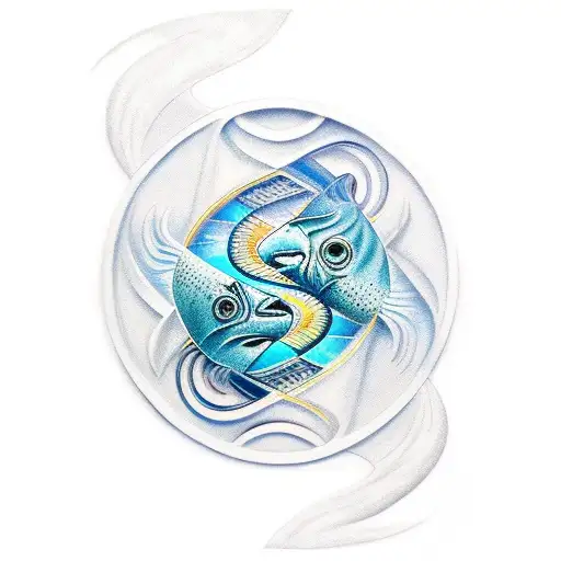 pisces, leo, aquarius tattoo design idea