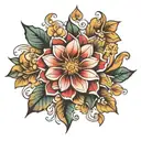 Aaron flower  tattoo design idea
