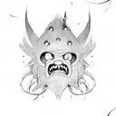 adventure time demon sword  tattoo design idea