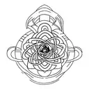 dmt molecule tattoo design idea