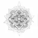 dmt molecule tattoo design idea