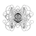 dmt molecule tattoo design idea