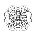 dmt molecule tattoo design idea