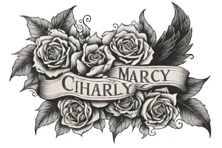 Miscarriage Name Charly   tattoo design idea