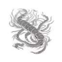 centipede  tattoo design idea