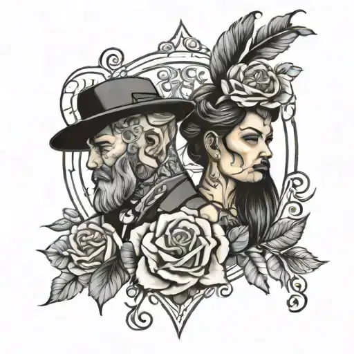 married couples tattoo tattoo design idea