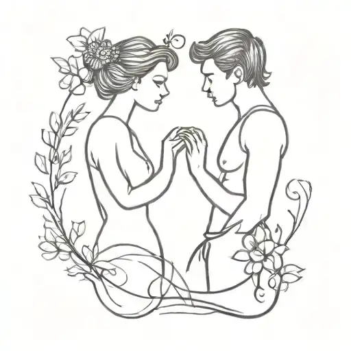 married couples tattoo tattoo design idea