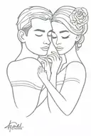 married couples tattoo tattoo design idea