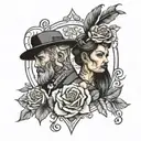 married couples tattoo tattoo design idea