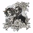 married couples tattoo tattoo design idea