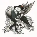 married couples tattoo tattoo design idea