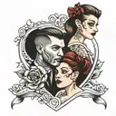 married couples tattoo tattoo design idea