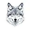 Wolf with Dice tattoo design idea