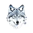 Wolf with Dice tattoo design idea