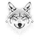 Wolf,dice tattoo design idea