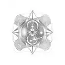 Celestial Dance tattoo design idea