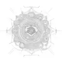 Celestial Dance tattoo design idea