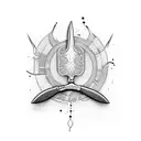 knife only  for chef tattoo design idea