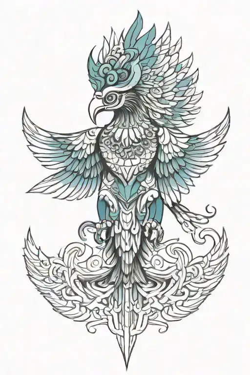 garuda / sky symbolizing tattoo design idea