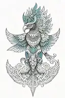 garuda / sky symbolizing tattoo design idea