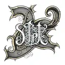 "Tapia" in old English font   tattoo design idea