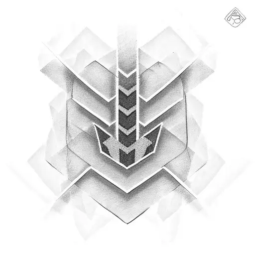 chevron symbol tattoo design idea