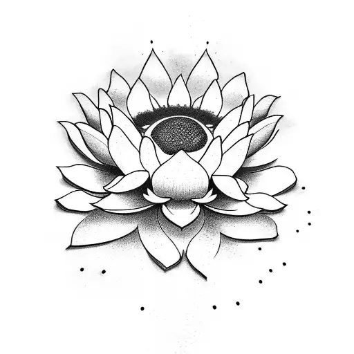 Lotus, sunflower and text "tat tvam asi" tattoo design idea