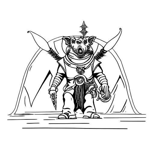 skaven space marine  tattoo design idea