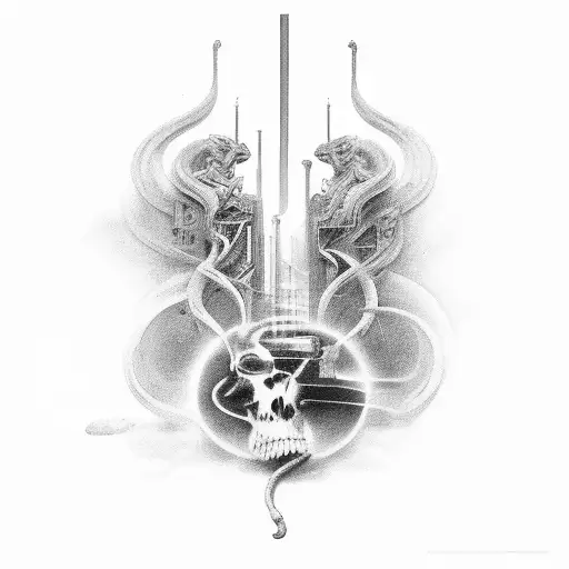 As we echo through time in the melody tattoo design idea