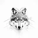 wolf angry dark tattoo design idea