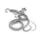 snake eating rat tattoo design idea