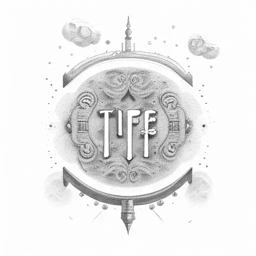 text that says "That's life "in a old style font tattoo design idea