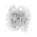 text that says "That's life "in a old style font tattoo design idea