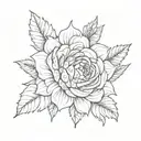 sunflower roses leopard print tattoo design idea