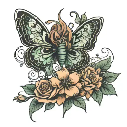 I want a simple tattoo on my left forearm which is about 3inch by 3 inch which is a blend of time, nature and my life.   tattoo design idea