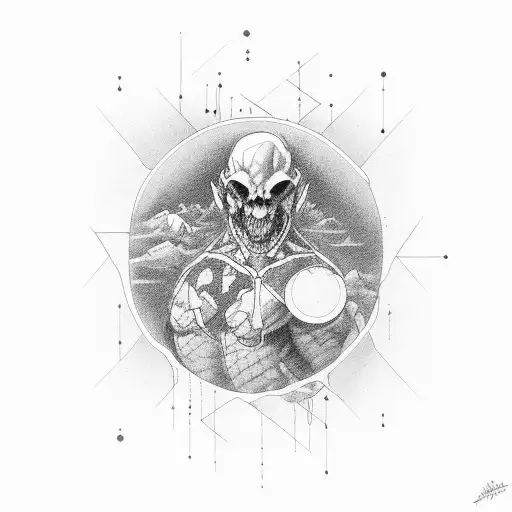 ATLAS SHRUGGING tattoo design idea