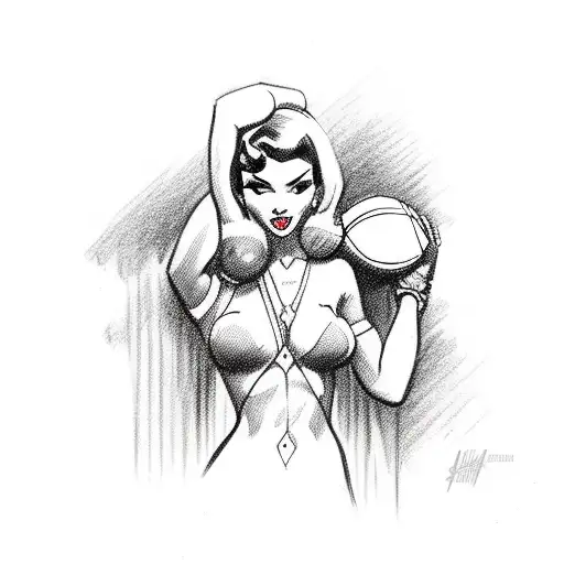 pin-up girl, cross, ww2, nfl, wwe, motorcycle, babes tattoo design idea