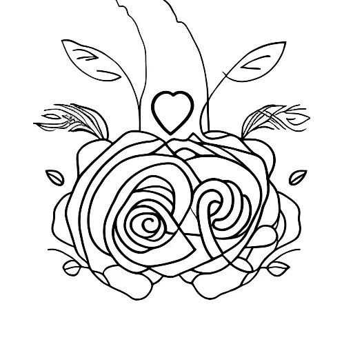 Couple tattoo design idea