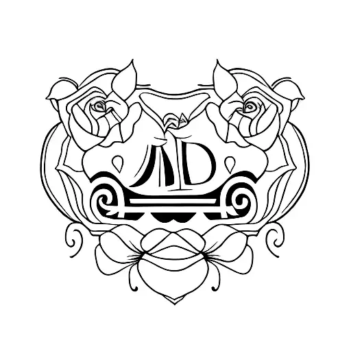 rest in peace dad with rose tattoo design idea
