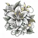 all about lily chou chou  tattoo design idea
