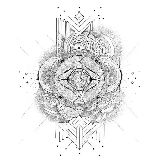 abstract tattoo design idea
